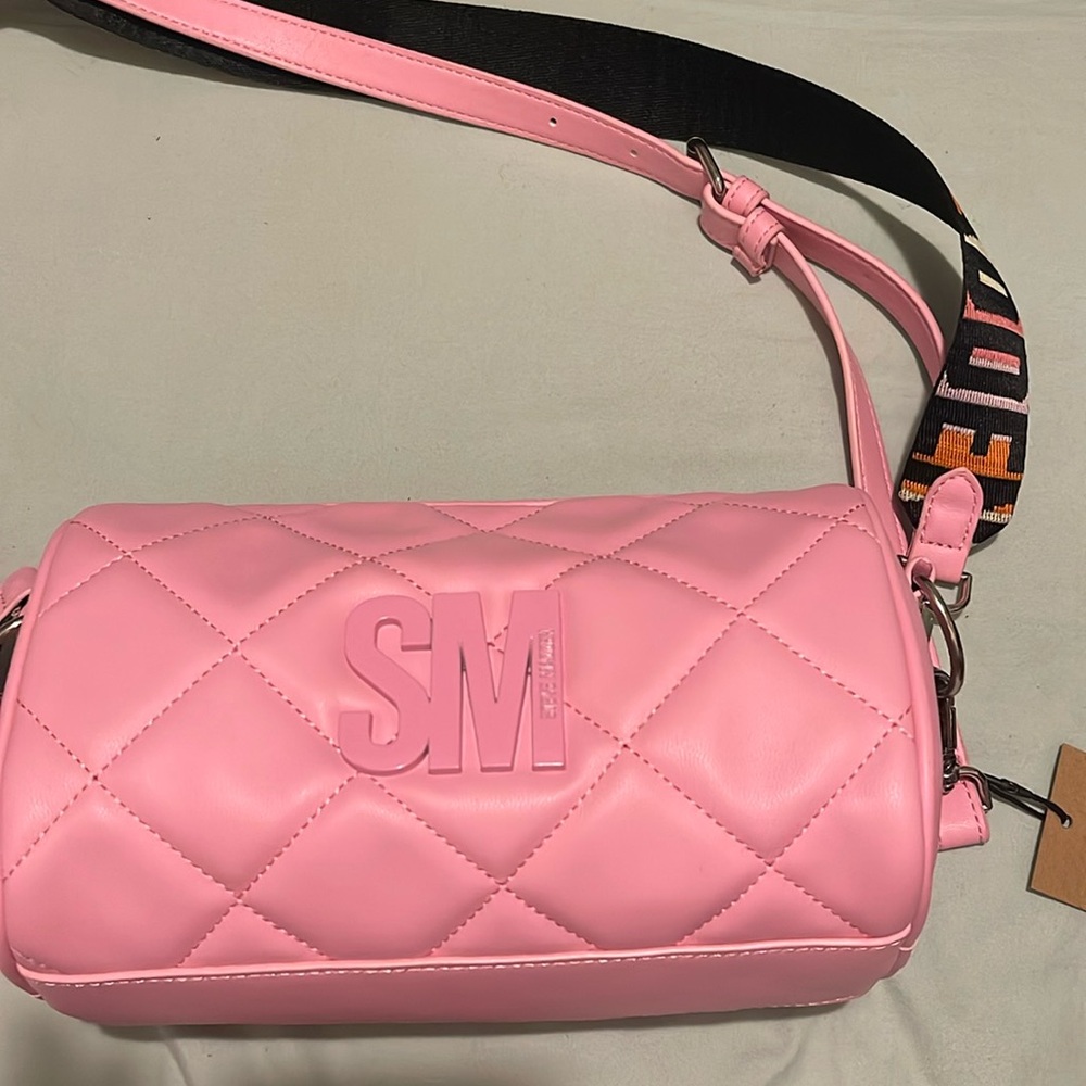 Steve Madden BGERRI Barrel Fondant Pink Crossbody Bag NWT